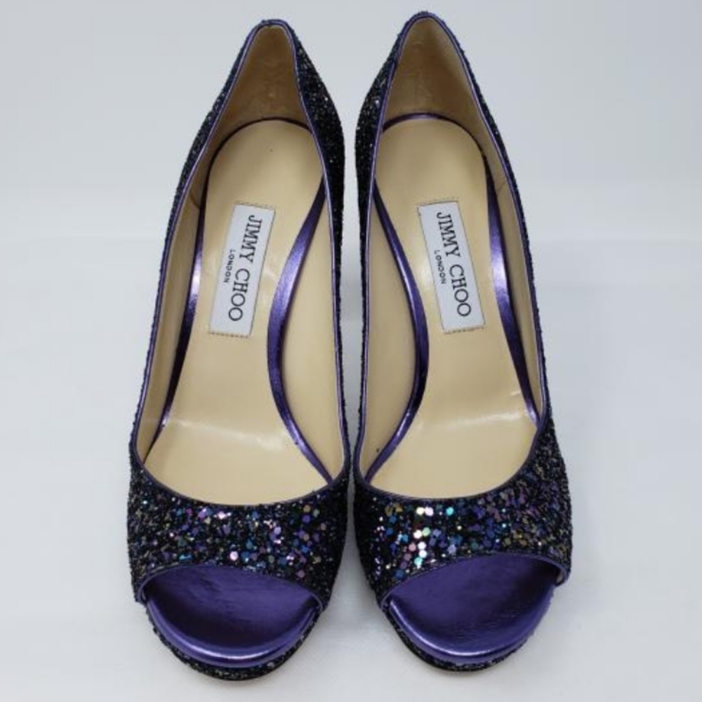 Jimmy Choo glitter heels